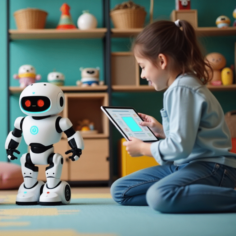 girl_playing_with_AI_robot